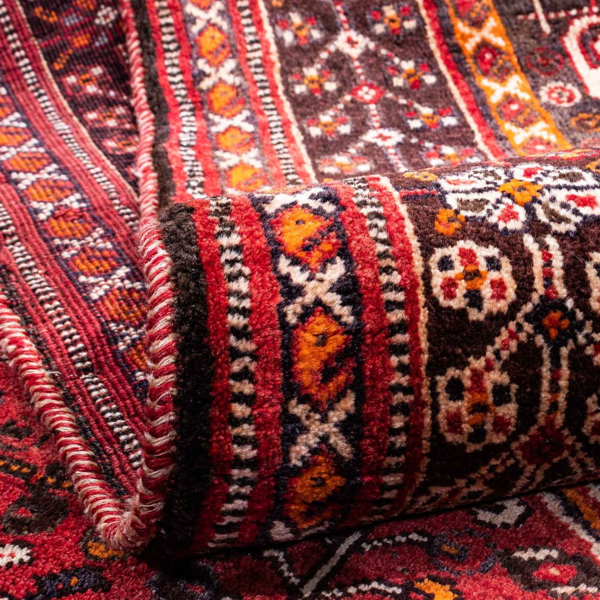 Alfombra persa - Nómada - 250 x 160 cm - rojo oscuro