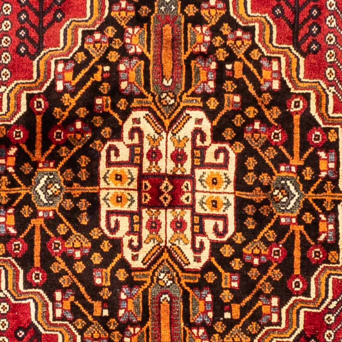 Alfombra persa - Nómada - 270 x 165 cm - rojo oscuro