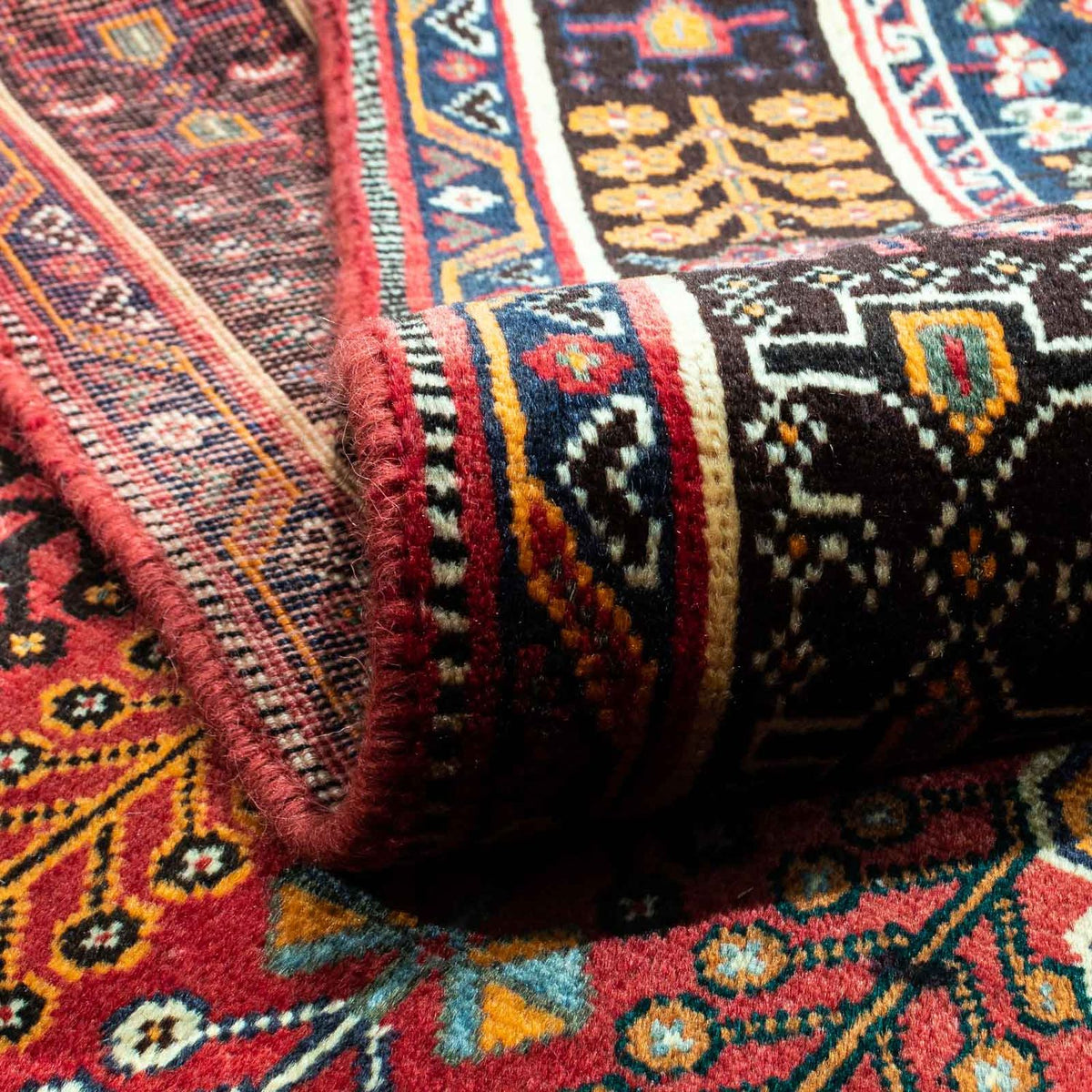 Alfombra persa - Nómada - 270 x 165 cm - rojo oscuro