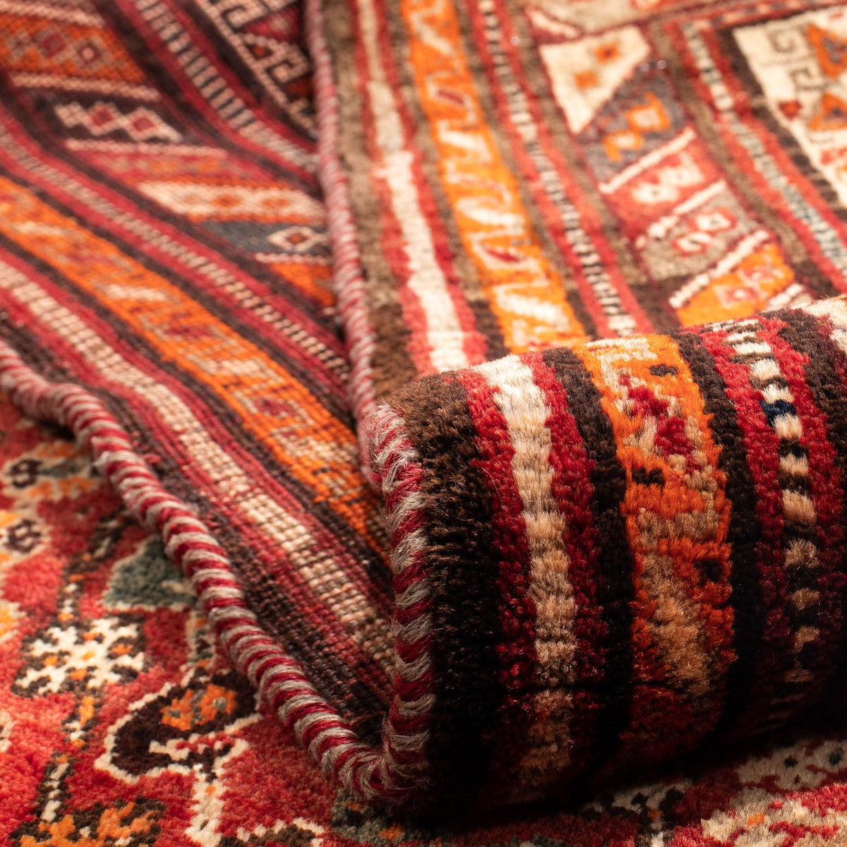 Alfombra persa - Nómada - 240 x 190 cm - rojo oscuro