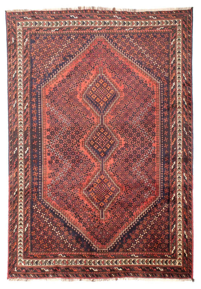 Alfombra persa - Nómada - 282 x 200 cm - rojo claro