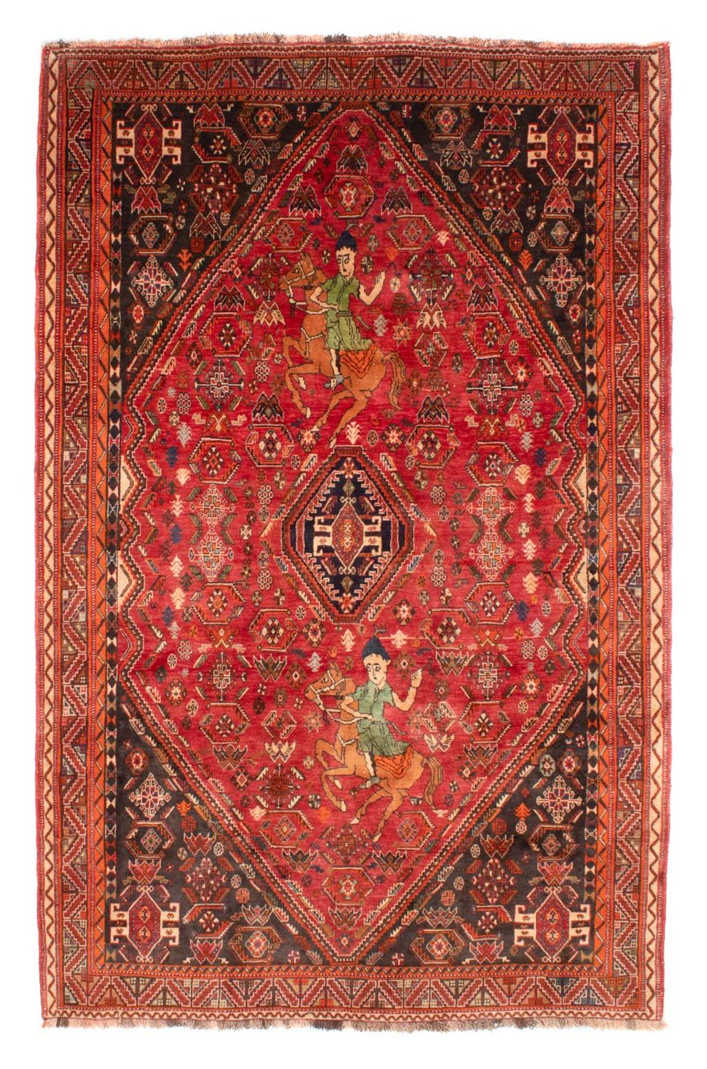 Alfombra persa - Nómada - 292 x 188 cm - rojo