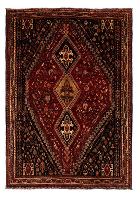 Alfombra persa - Nómada - 266 x 187 cm - rojo oscuro