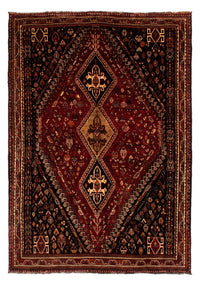 Alfombra persa - Nómada - 266 x 187 cm - rojo oscuro