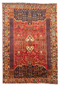 Alfombra persa - Nómada - 283 x 185 cm - rojo