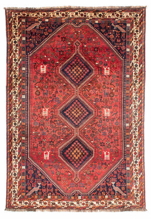 Alfombra persa - Nómada - 308 x 206 cm - rojo