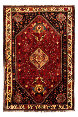 Alfombra persa - Nómada - 270 x 180 cm - rojo oscuro