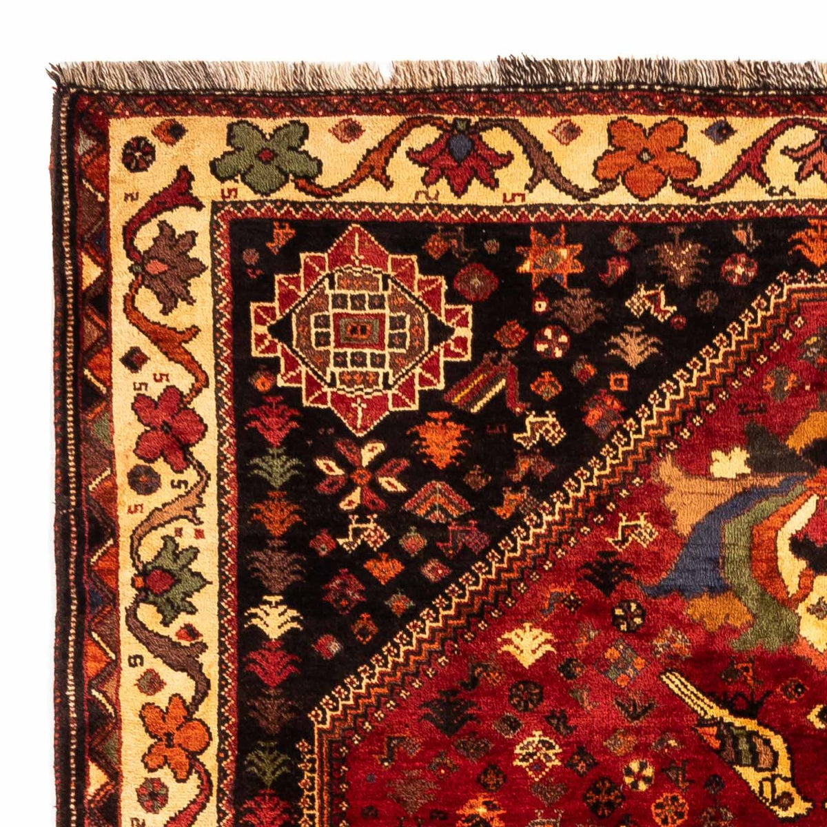 Alfombra persa - Nómada - 270 x 180 cm - rojo oscuro