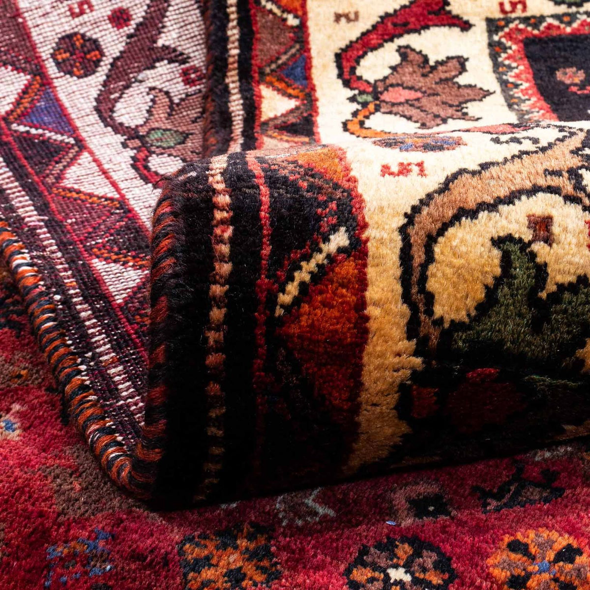 Alfombra persa - Nómada - 270 x 180 cm - rojo oscuro