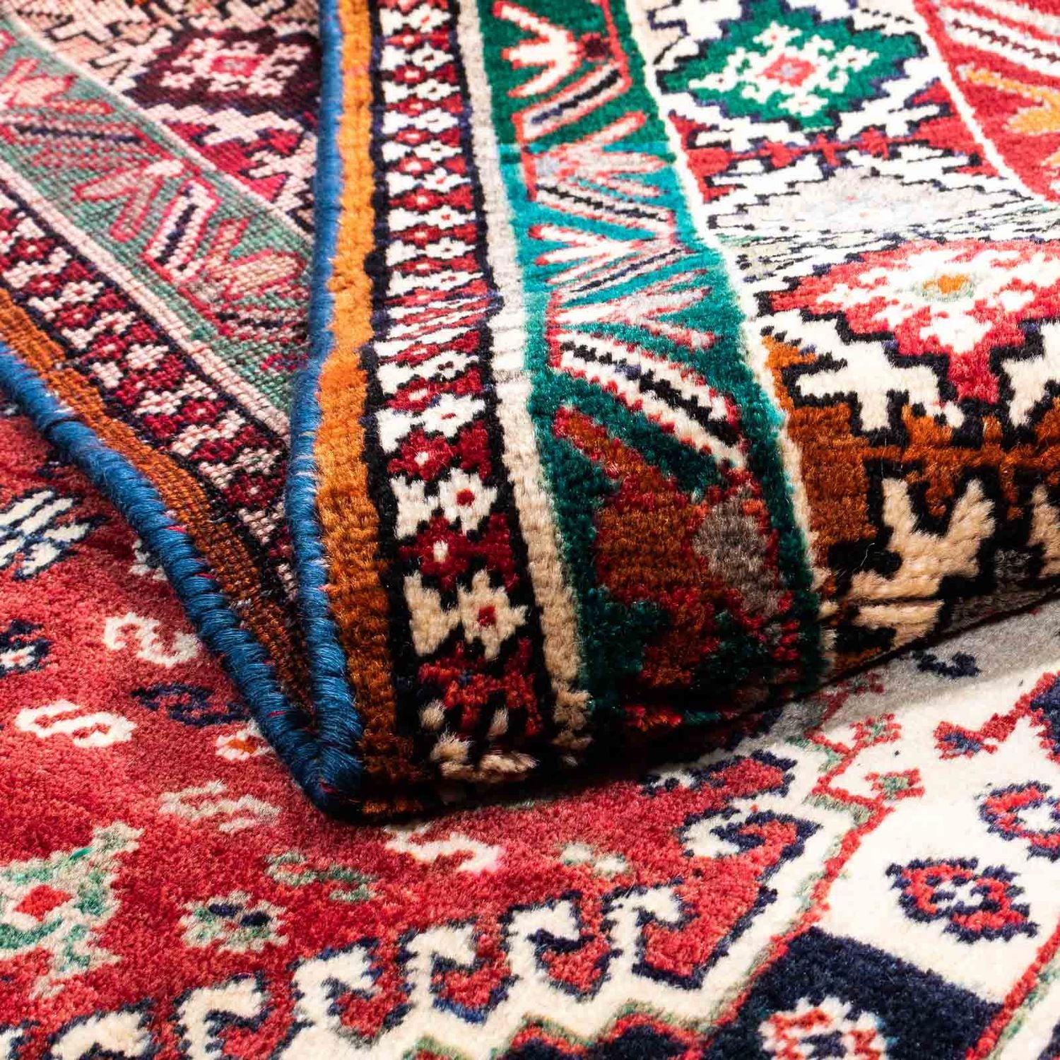 Alfombra persa - Nómada - 285 x 160 cm - rojo oscuro
