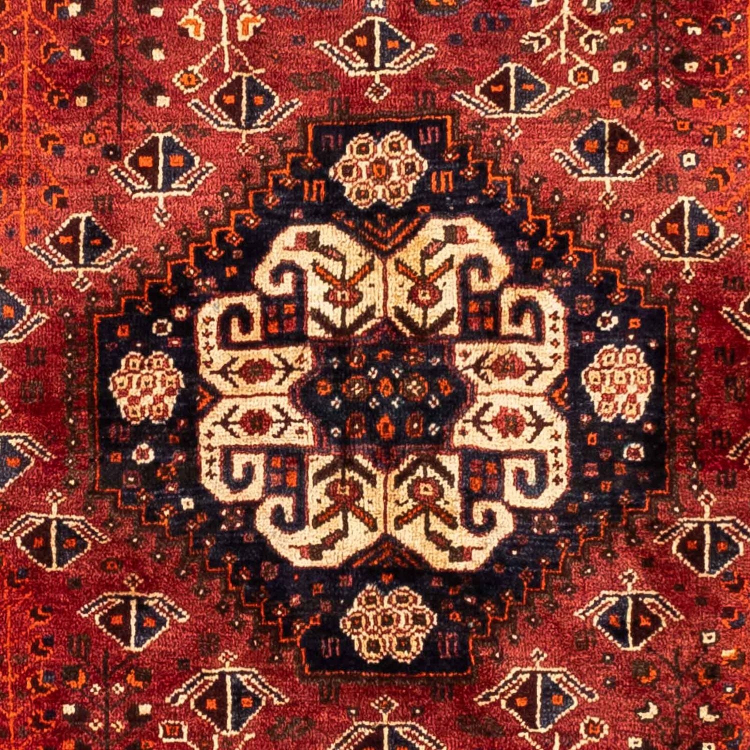 Alfombra persa - Nómada - 258 x 163 cm - rojo oscuro