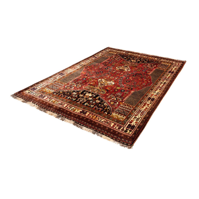 Alfombra persa - Nómada - 243 x 170 cm - rojo oscuro
