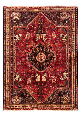 Alfombra persa - Nómada - 237 x 175 cm - rojo oscuro