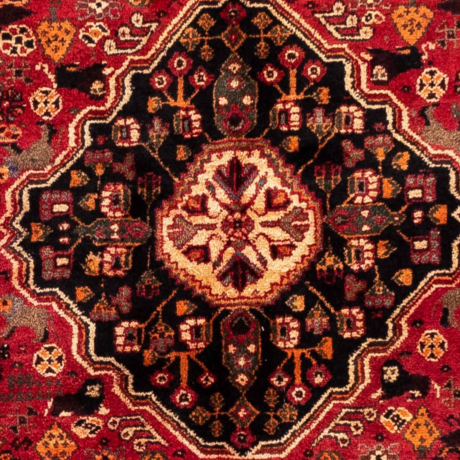 Alfombra persa - Nómada - 237 x 175 cm - rojo oscuro