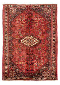 Alfombra persa - Nómada - 243 x 174 cm - rojo oscuro