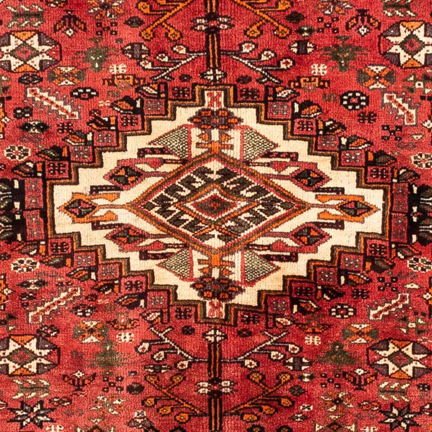 Alfombra persa - Nómada - 243 x 174 cm - rojo oscuro