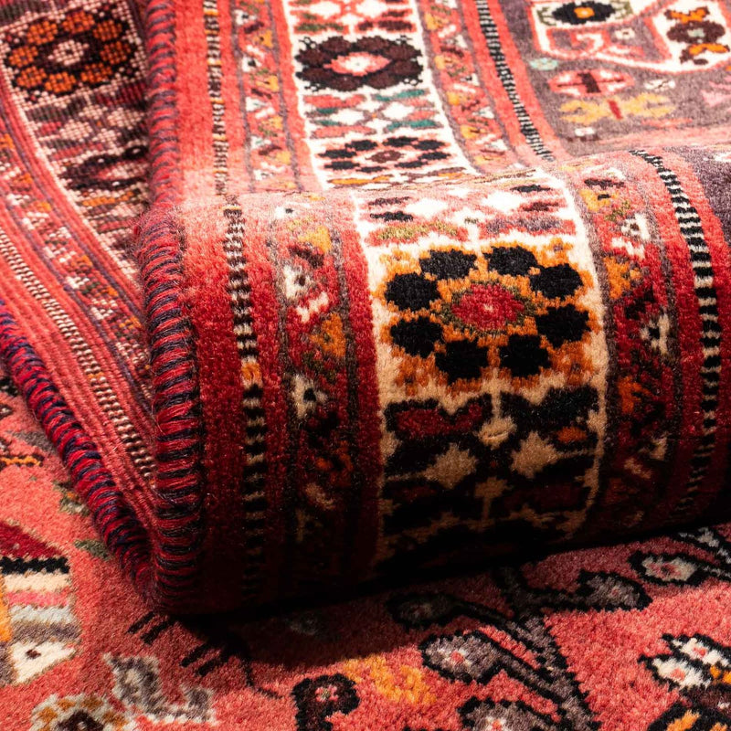 Alfombra persa - Nómada - 243 x 174 cm - rojo oscuro