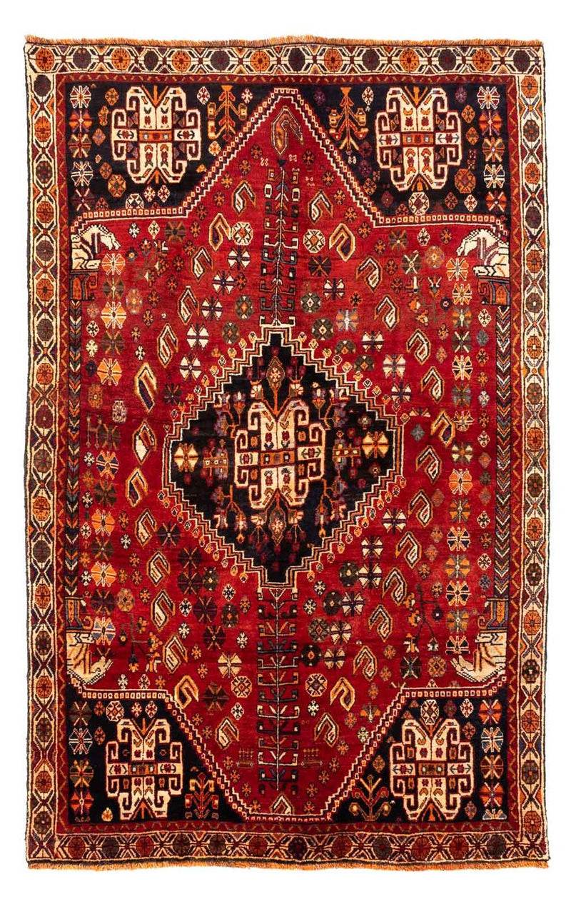 Alfombra persa - Nómada - 247 x 153 cm - rojo oscuro