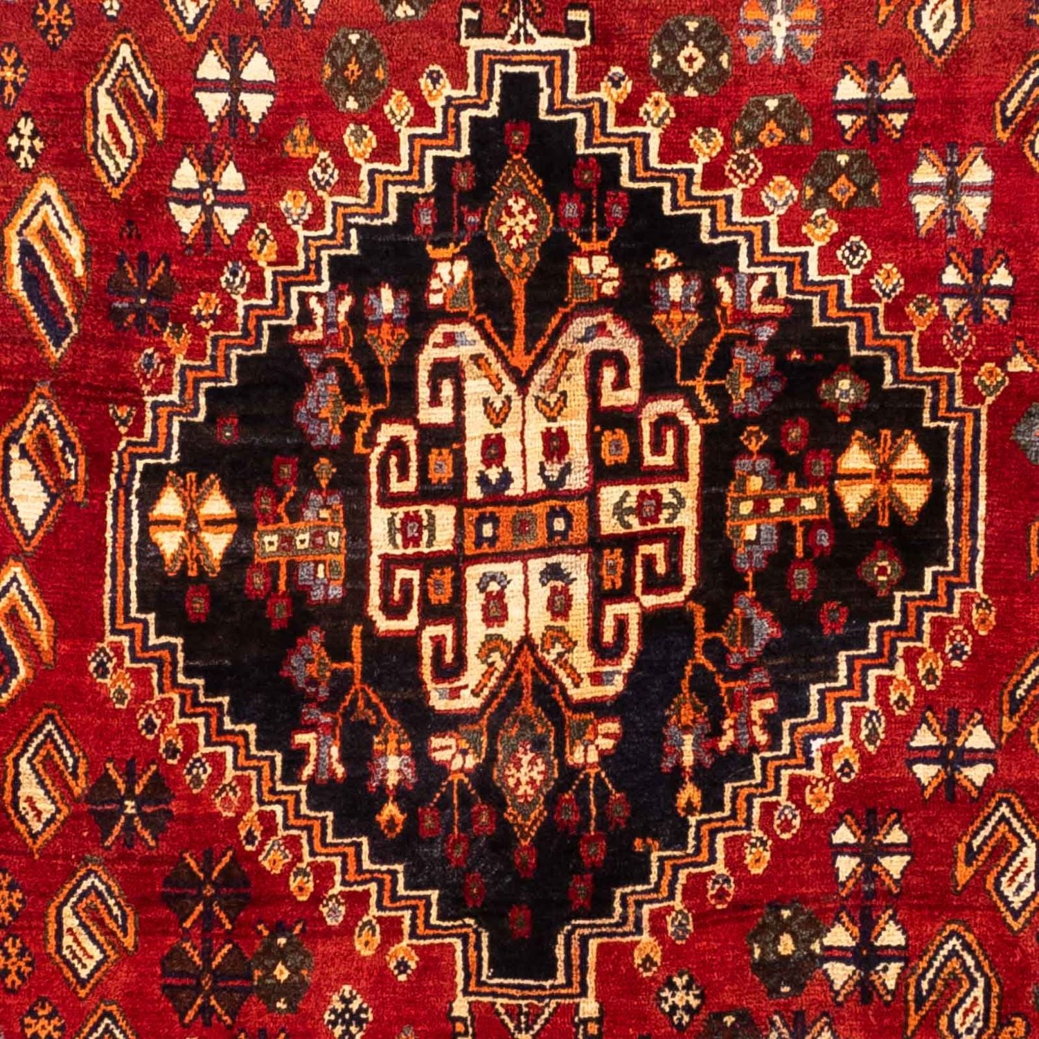 Alfombra persa - Nómada - 247 x 153 cm - rojo oscuro