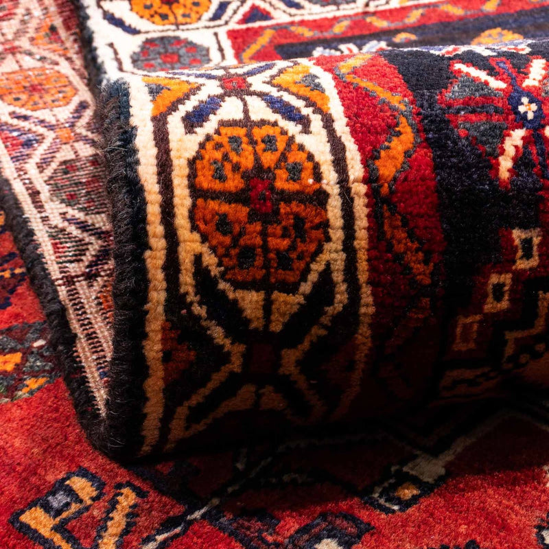 Alfombra persa - Nómada - 247 x 153 cm - rojo oscuro