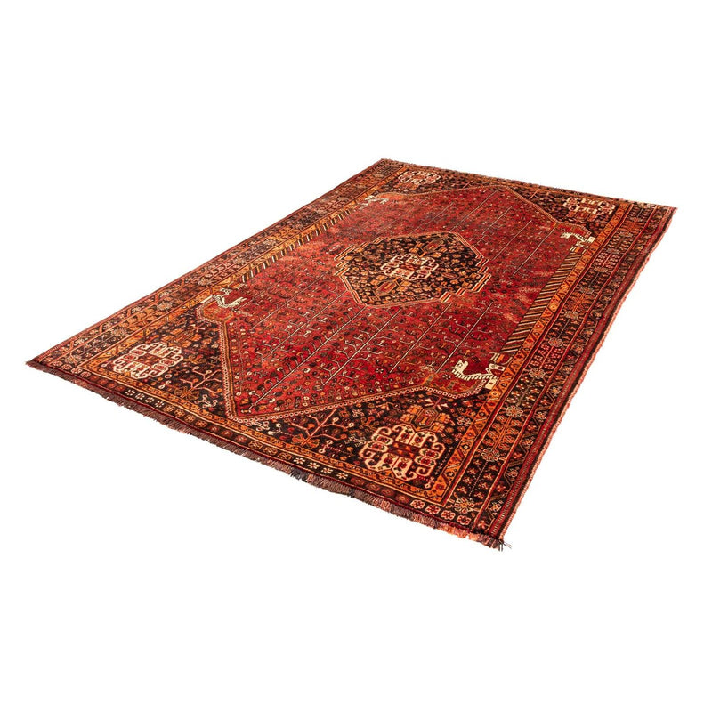 Alfombra persa - Nómada - 240 x 158 cm - rojo oscuro