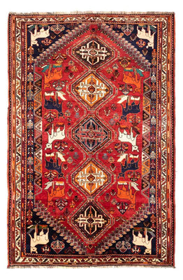 Alfombra persa - Nómada - 265 x 172 cm - rojo