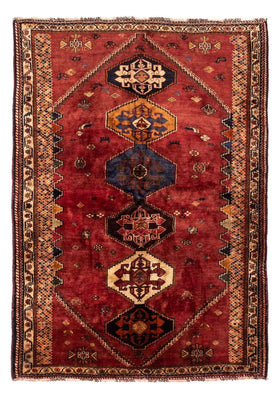Alfombra persa - Nómada - 238 x 174 cm - rojo oscuro