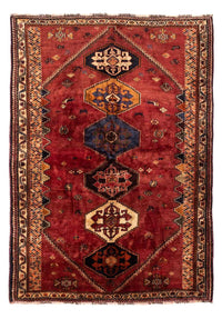 Alfombra persa - Nómada - 238 x 174 cm - rojo oscuro