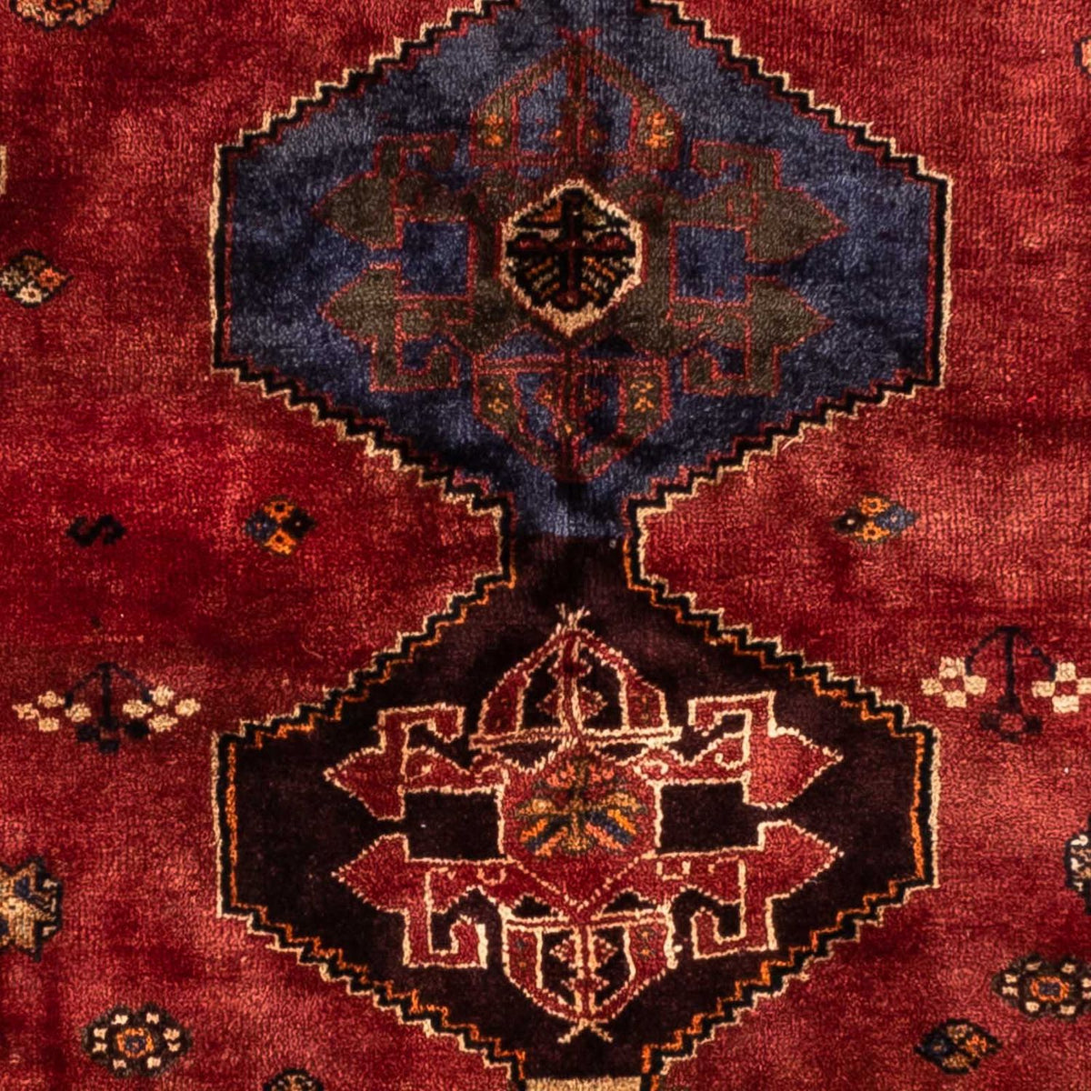 Alfombra persa - Nómada - 238 x 174 cm - rojo oscuro