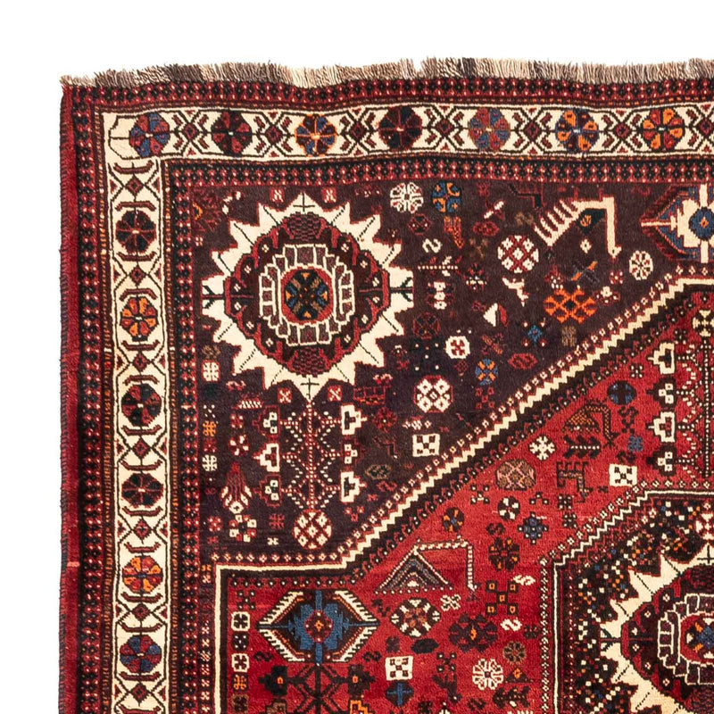 Alfombra persa - Nómada - 244 x 183 cm - rojo oscuro