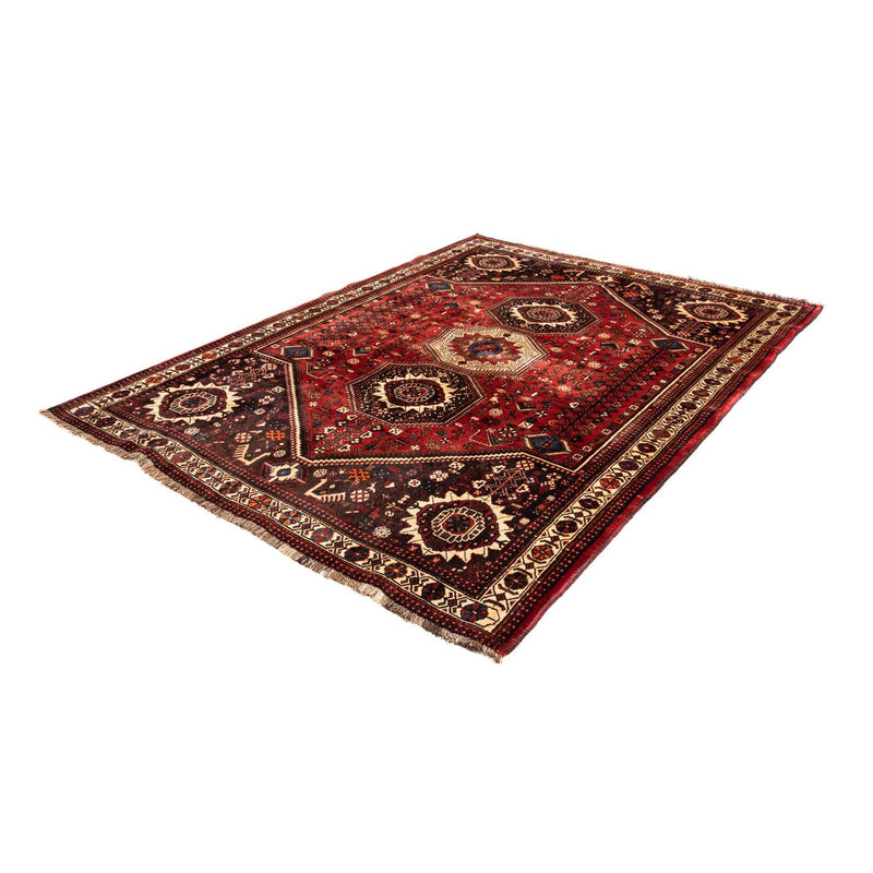 Alfombra persa - Nómada - 244 x 183 cm - rojo oscuro