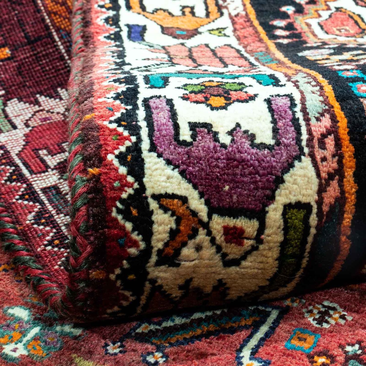 Alfombra persa - Nómada - 247 x 170 cm - rojo