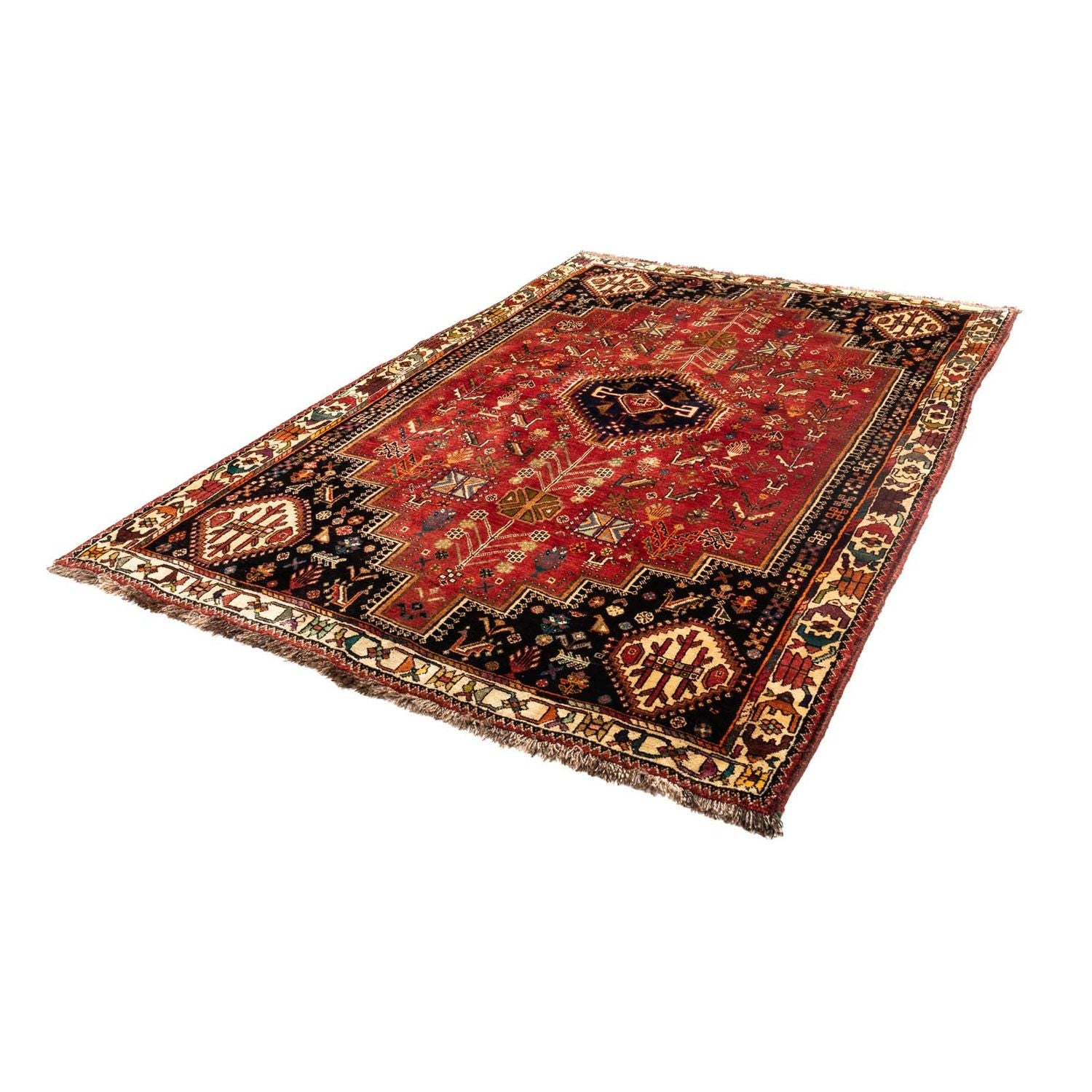 Alfombra persa - Nómada - 247 x 170 cm - rojo