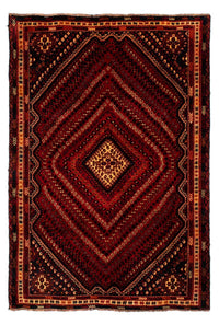 Alfombra persa - Nómada - 277 x 193 cm - rojo oscuro
