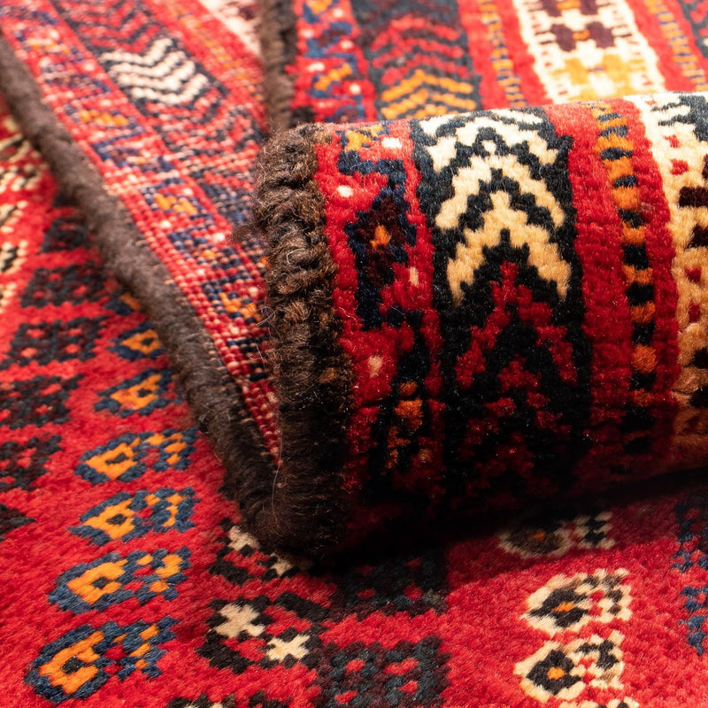 Alfombra persa - Nómada - 277 x 193 cm - rojo oscuro