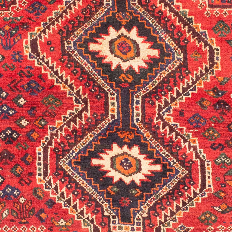 Alfombra persa - Nómada - 150 x 118 cm - rojo oscuro
