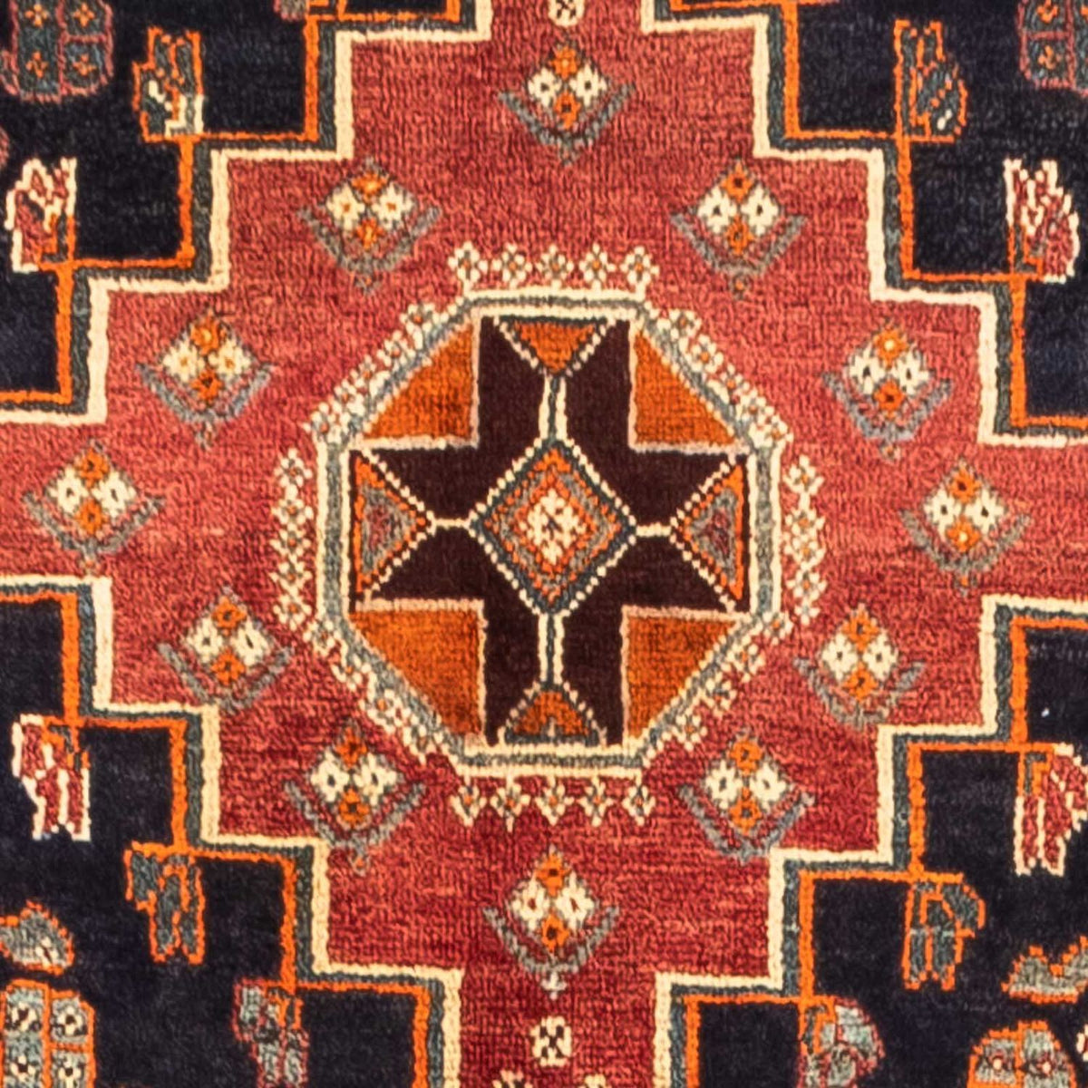 Alfombra persa - Nómada - 246 x 160 cm - azul oscuro