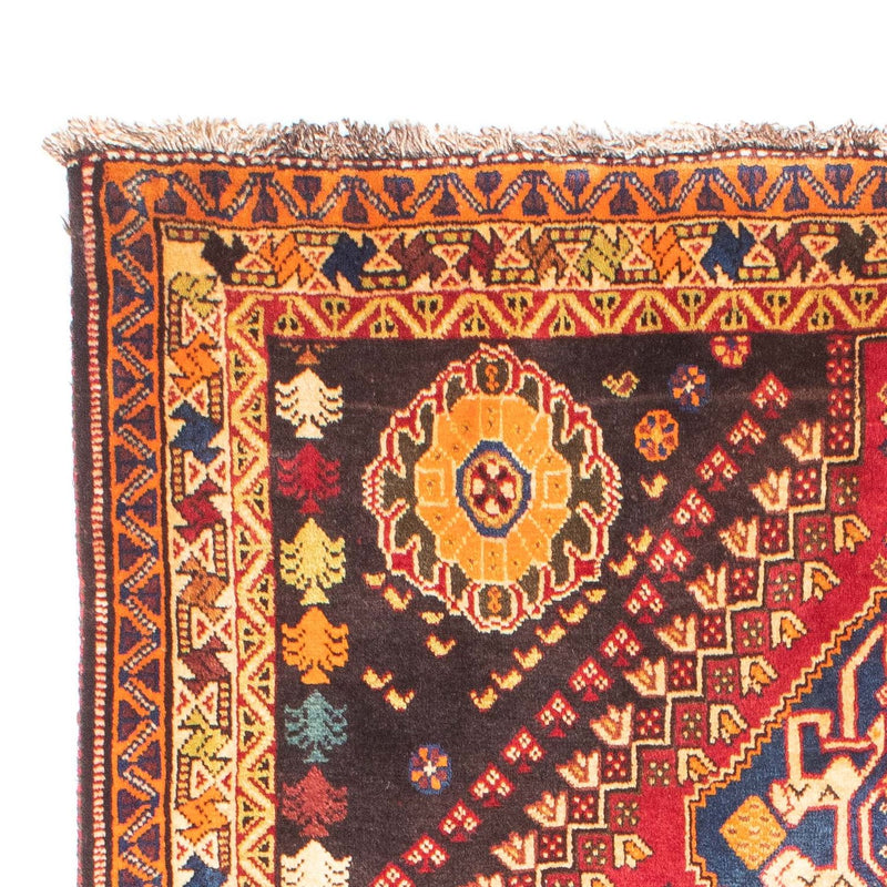 Alfombra persa - Nómada - 175 x 120 cm - rojo oscuro