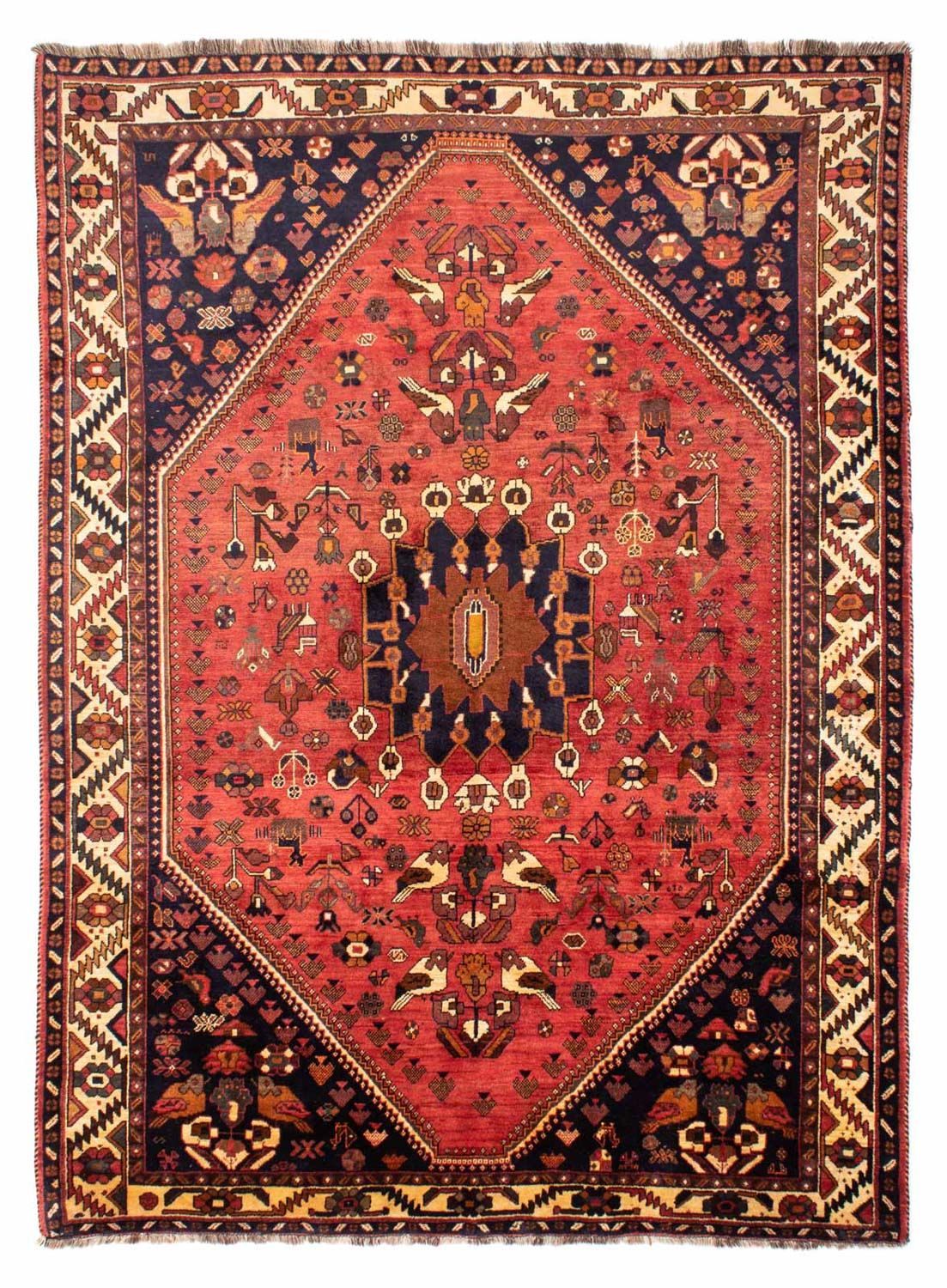 Alfombra persa - Nómada - 305 x 220 cm - rojo claro
