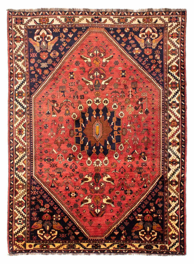 Alfombra persa - Nómada - 305 x 220 cm - rojo claro