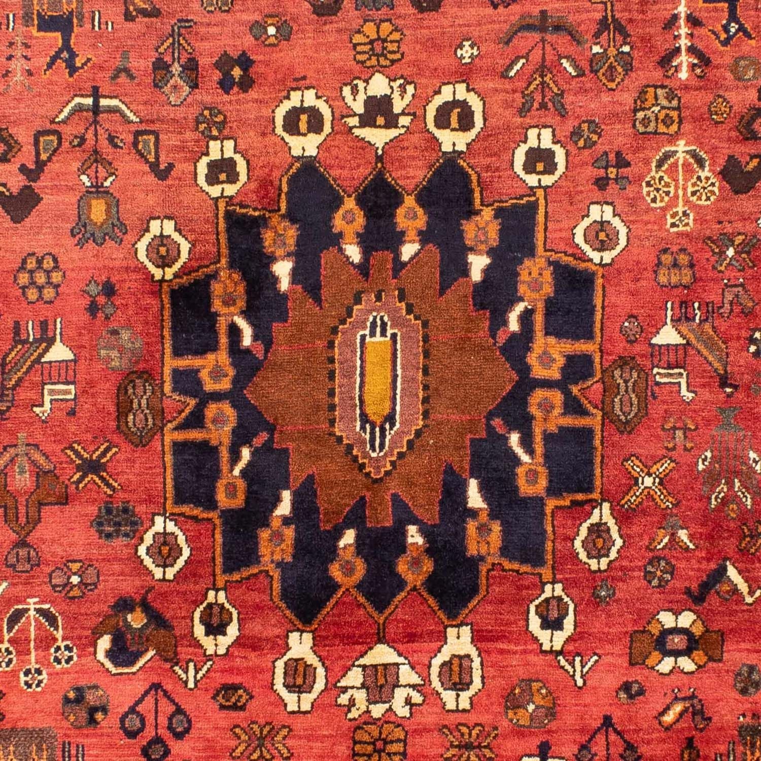 Alfombra persa - Nómada - 305 x 220 cm - rojo claro