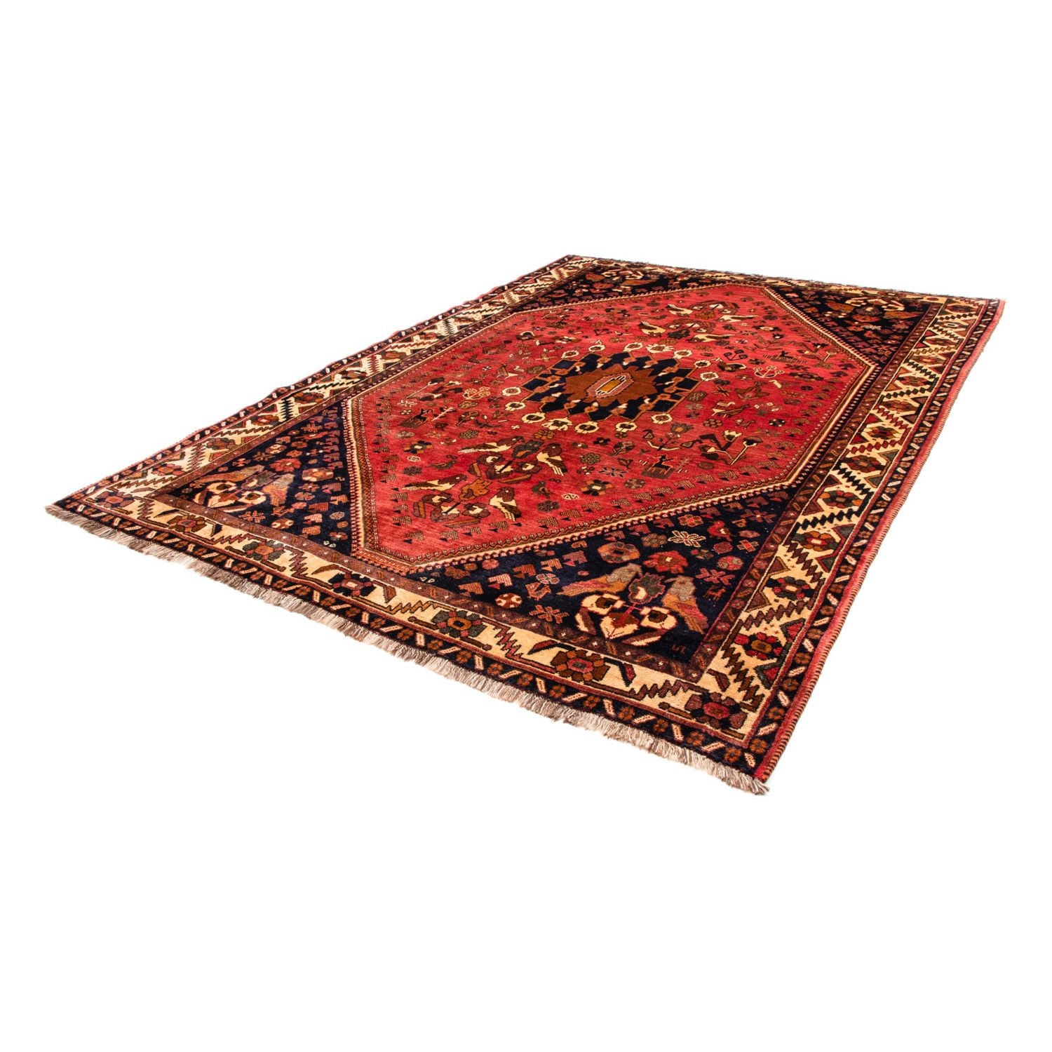 Alfombra persa - Nómada - 305 x 220 cm - rojo claro