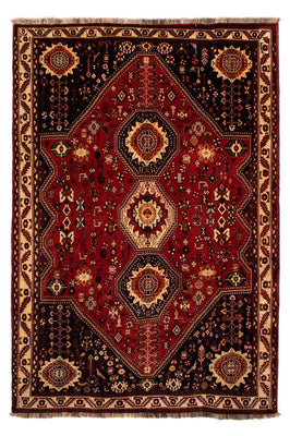 Alfombra persa - Nómada - 295 x 210 cm - rojo oscuro
