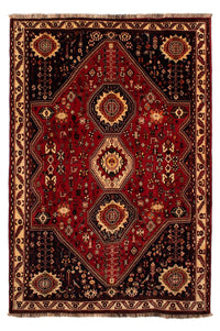 Alfombra persa - Nómada - 295 x 210 cm - rojo oscuro