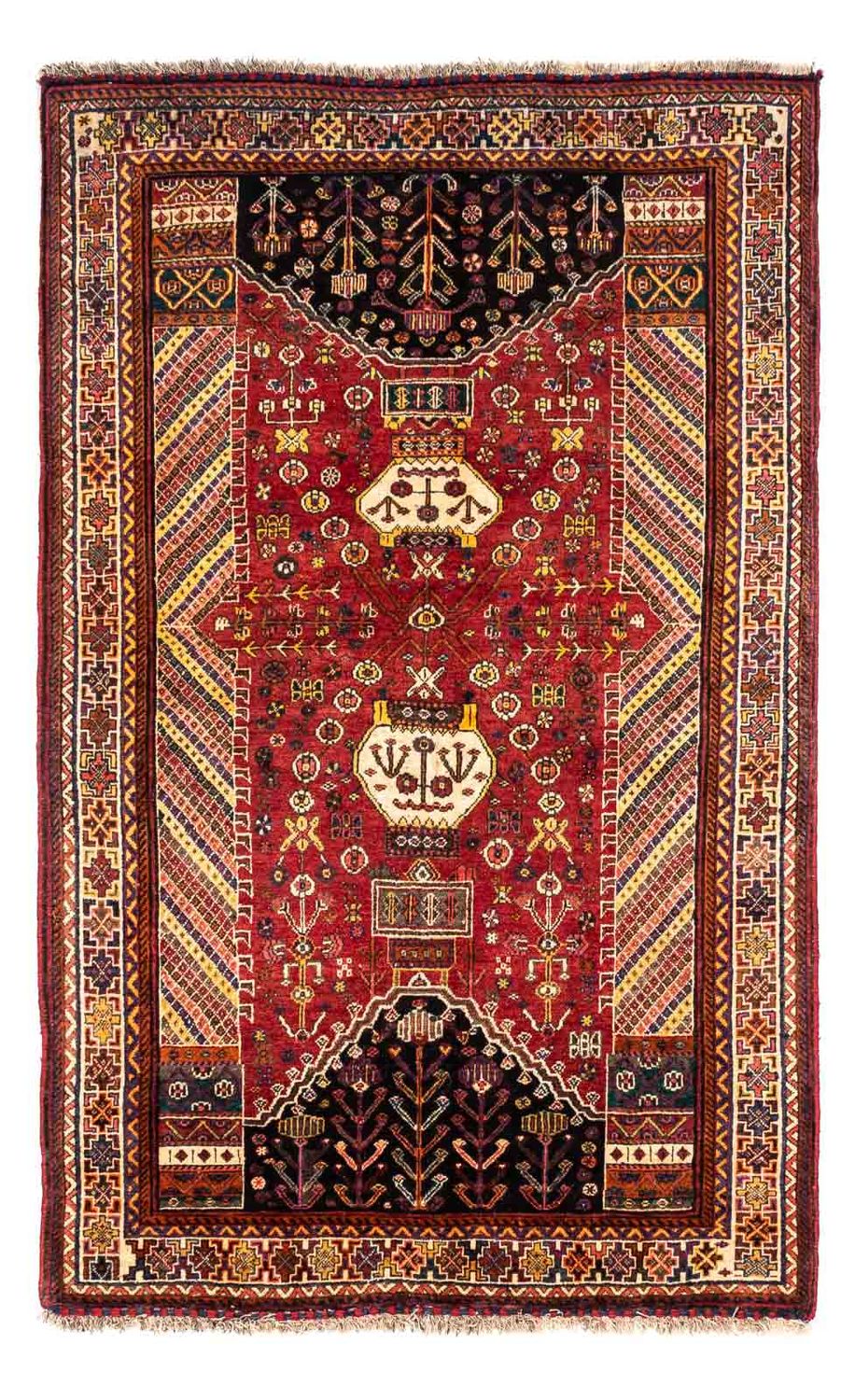 Alfombra persa - Nómada - 250 x 153 cm - rojo oscuro