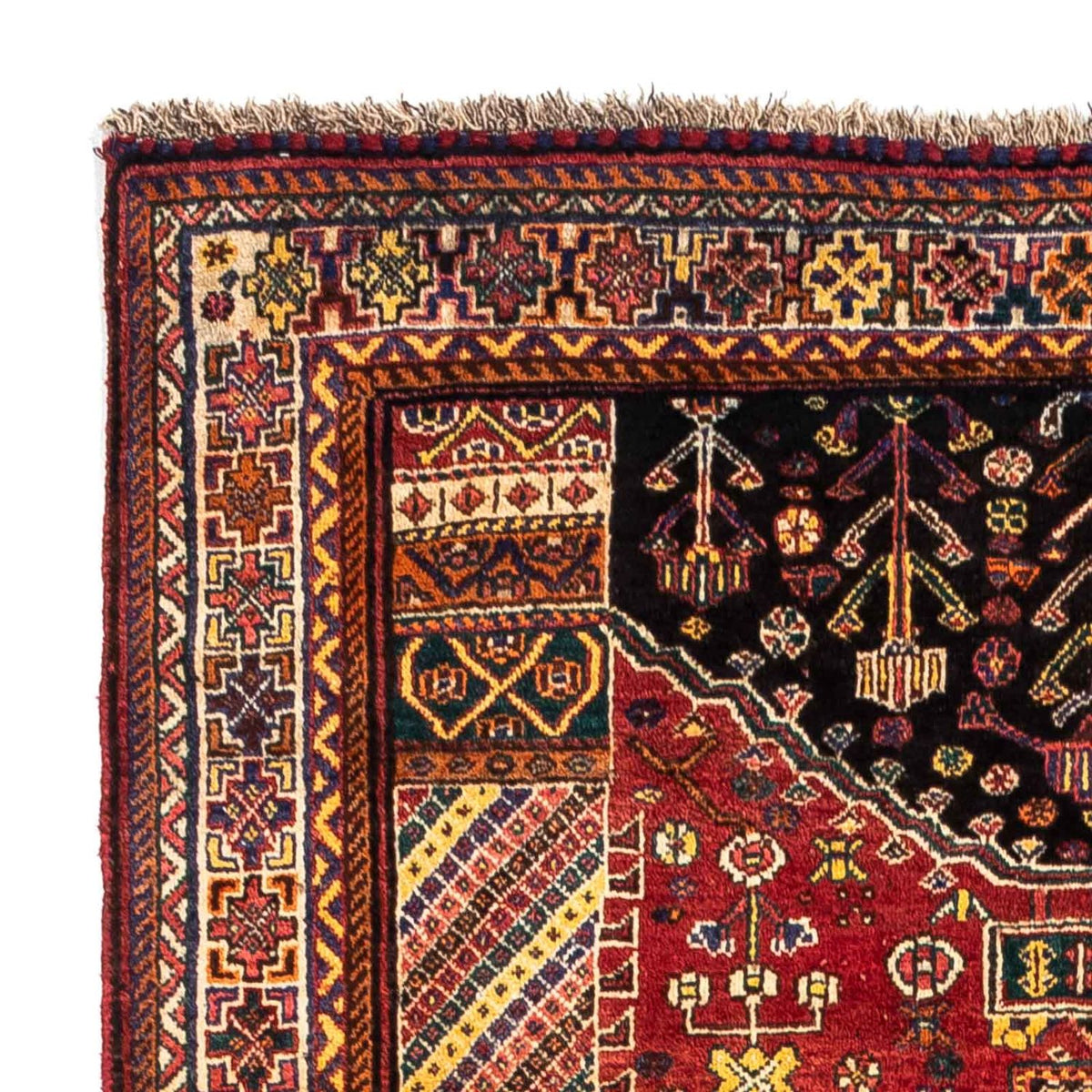 Alfombra persa - Nómada - 250 x 153 cm - rojo oscuro