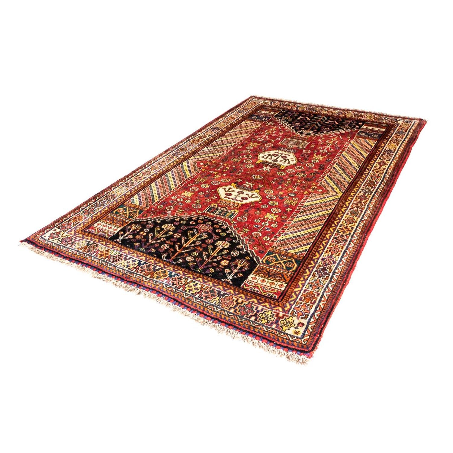 Alfombra persa - Nómada - 250 x 153 cm - rojo oscuro