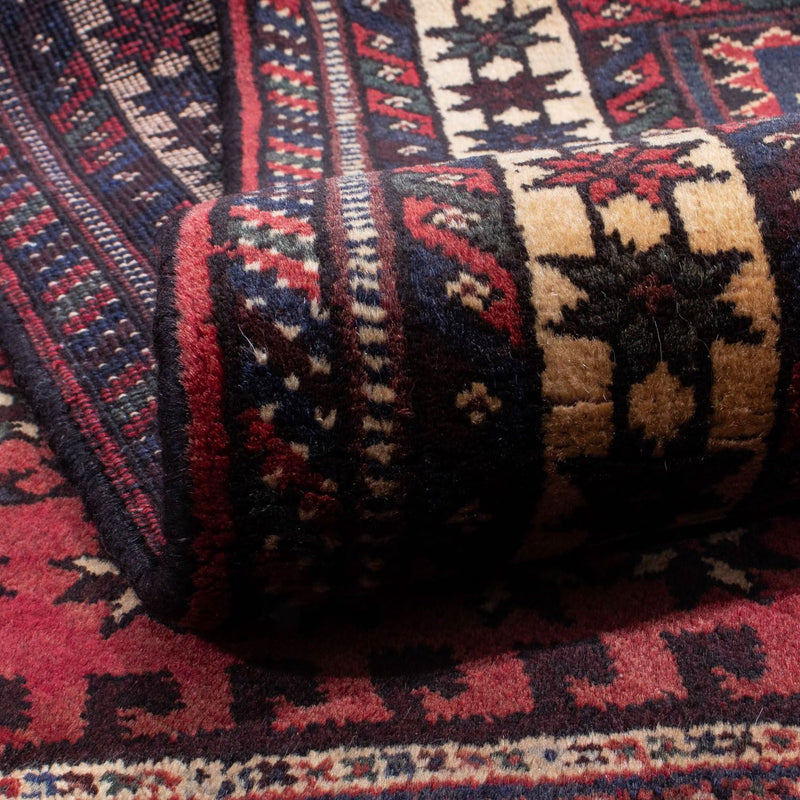 Alfombra persa - Nómada - 295 x 200 cm - rojo oscuro