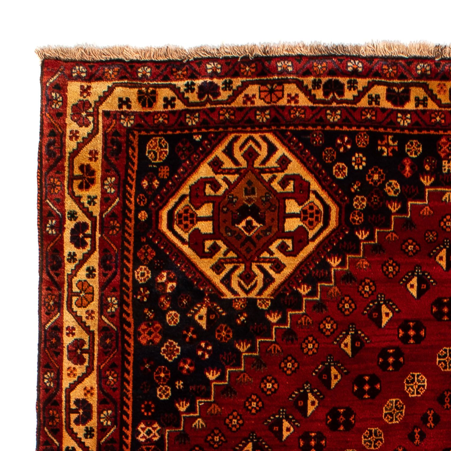 Alfombra persa - Nómada - 290 x 173 cm - rojo oscuro