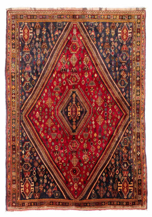 Alfombra persa - Nómada - 272 x 190 cm - rojo oscuro